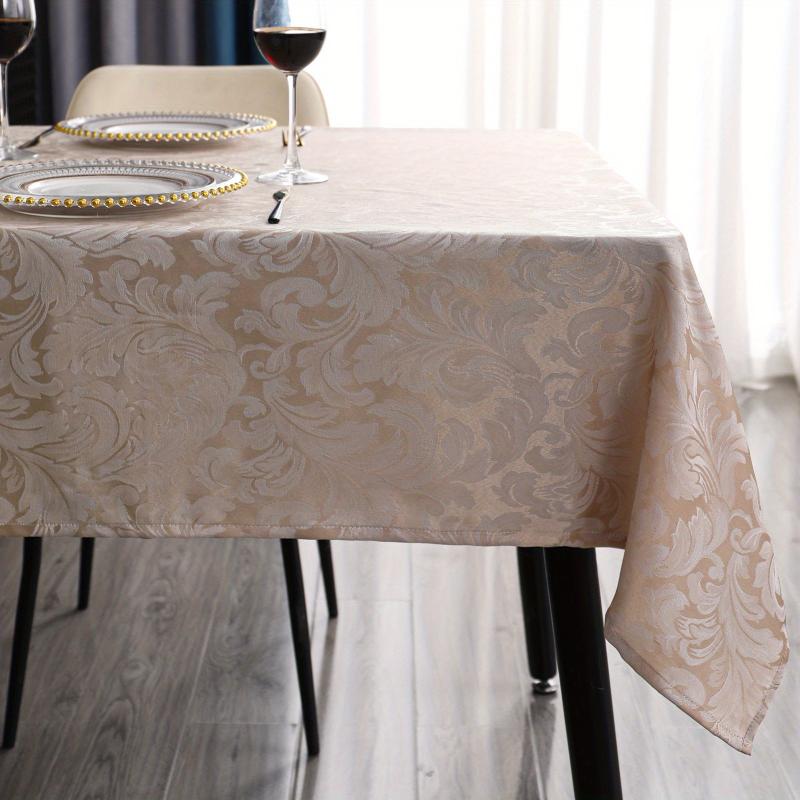Golden Table Clothes Waterproof Washable Tablecloths Decorative Table Covers