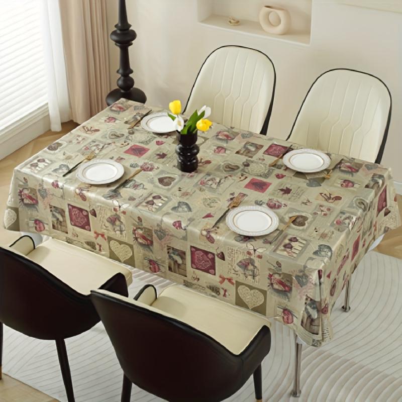 Polyester Tablecloth High-End Nordic Style Waterproof Table Cover