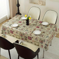 Polyester Tablecloth High-End Nordic Style Waterproof Table Cover