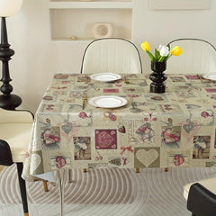 Polyester Tablecloth High-End Nordic Style Waterproof Table Cover