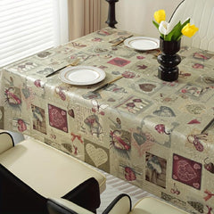 Polyester Tablecloth High-End Nordic Style Waterproof Table Cover