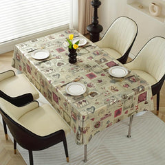 Polyester Tablecloth High-End Nordic Style Waterproof Table Cover