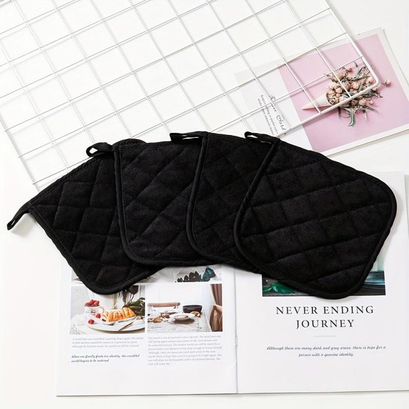 4pcs Pot Holders Hot Pads Heat Resistance Trivet Kitchen Supplies