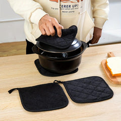4pcs Pot Holders Hot Pads Heat Resistance Trivet Kitchen Supplies
