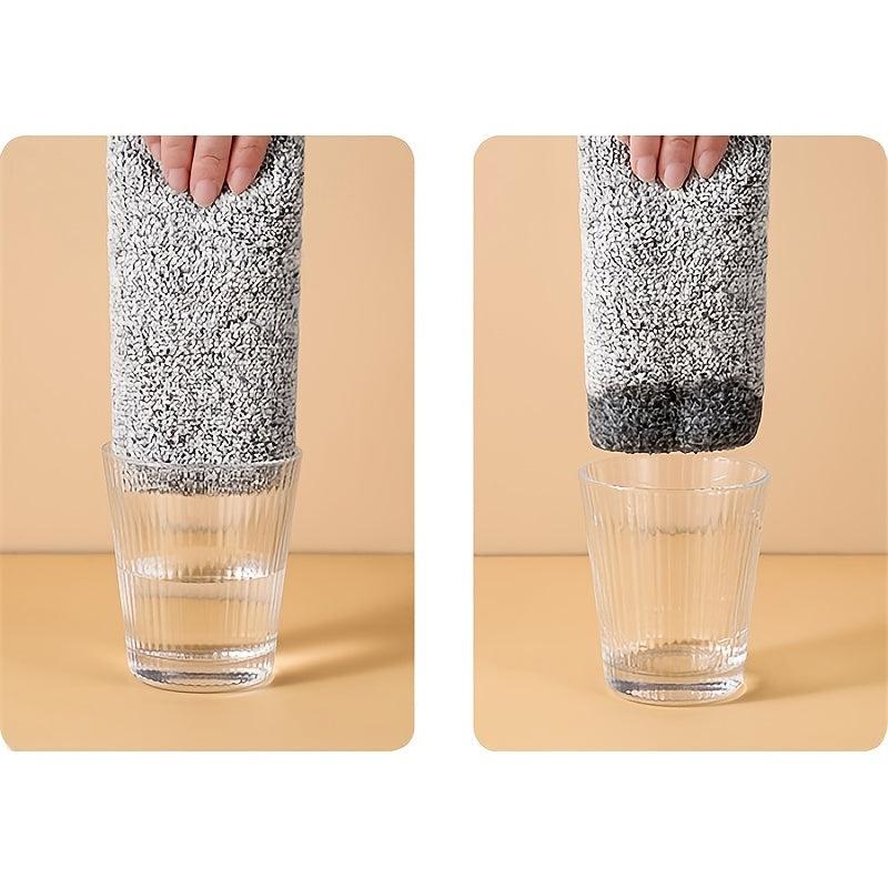 5pcs Kitchen Cloth Dish Towels Absorbent Bamboo Charcoal Fiber Nonstick Washable