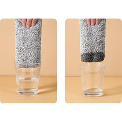 5pcs Kitchen Cloth Dish Towels Absorbent Bamboo Charcoal Fiber Nonstick Washable