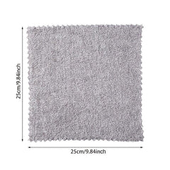 5pcs Kitchen Cloth Dish Towels Absorbent Bamboo Charcoal Fiber Nonstick Washable