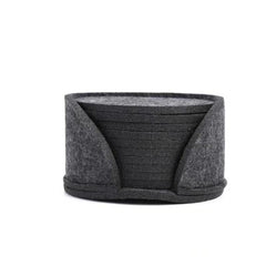 10pcs Round Felt Coasters Anti-scalding Non-slip Table Mat