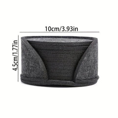 10pcs Round Felt Coasters Anti-scalding Non-slip Table Mat