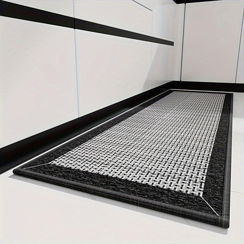 Absorbent Kitchen Mat Anti Slip Rubber Backing Polyester Carpet