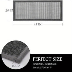 Absorbent Kitchen Mat Anti Slip Rubber Backing Polyester Carpet