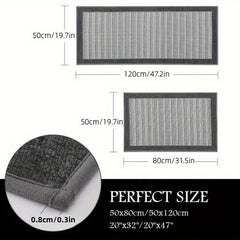 Absorbent Kitchen Mat Anti Slip Rubber Backing Polyester Carpet