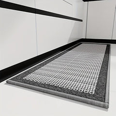 Absorbent Kitchen Mat Anti Slip Rubber Backing Polyester Carpet