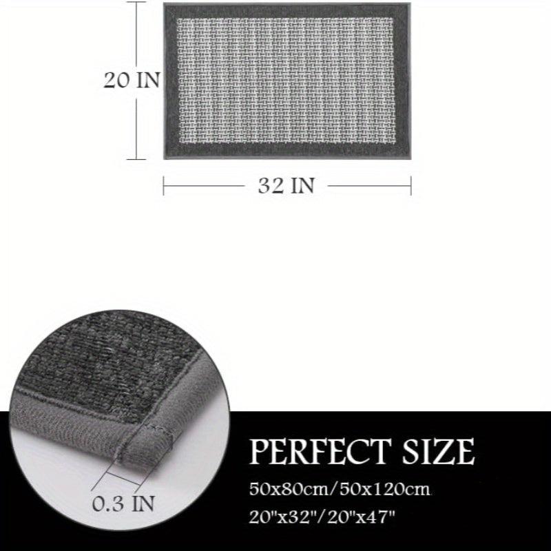 Absorbent Kitchen Mat Anti Slip Rubber Backing Polyester Carpet