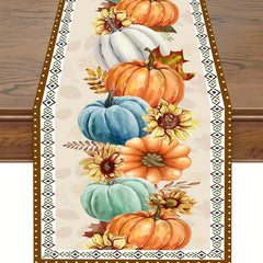 Halloween Pumpkin Table Runner for Party Decor