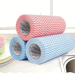 50 Pack Kitchen Cleaning Cloths Reusable Disposable Towels Scouring Pads