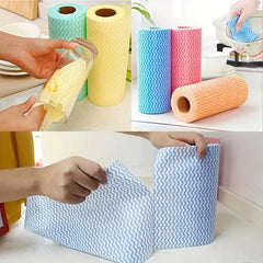 50 Pack Kitchen Cleaning Cloths Reusable Disposable Towels Scouring Pads
