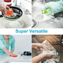 3pcs Silicone Utensil Sponge Kitchen Gadget Efficient Cleaning