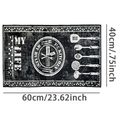 2pcs Non Slip Floor Mat Soft Rug for Kitchen Bathroom Easy to Clean