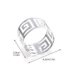 12pcs Golden Snowflakes Napkin Rings Christmas Table Decor