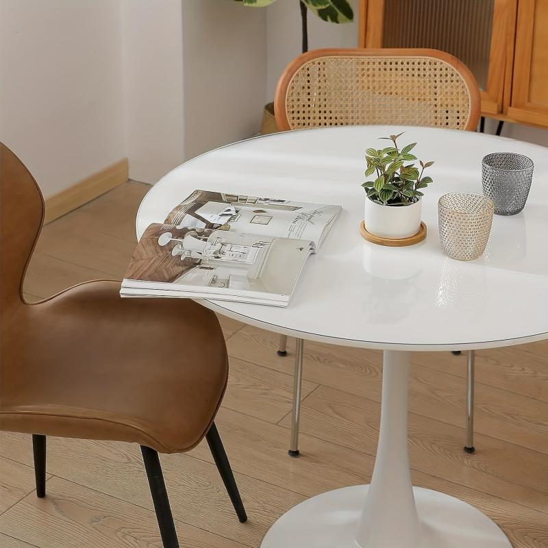 PVC Round Tablecloth Elastic Cover Clear Plastic Protector