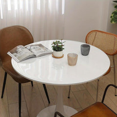 PVC Round Tablecloth Elastic Cover Clear Plastic Protector