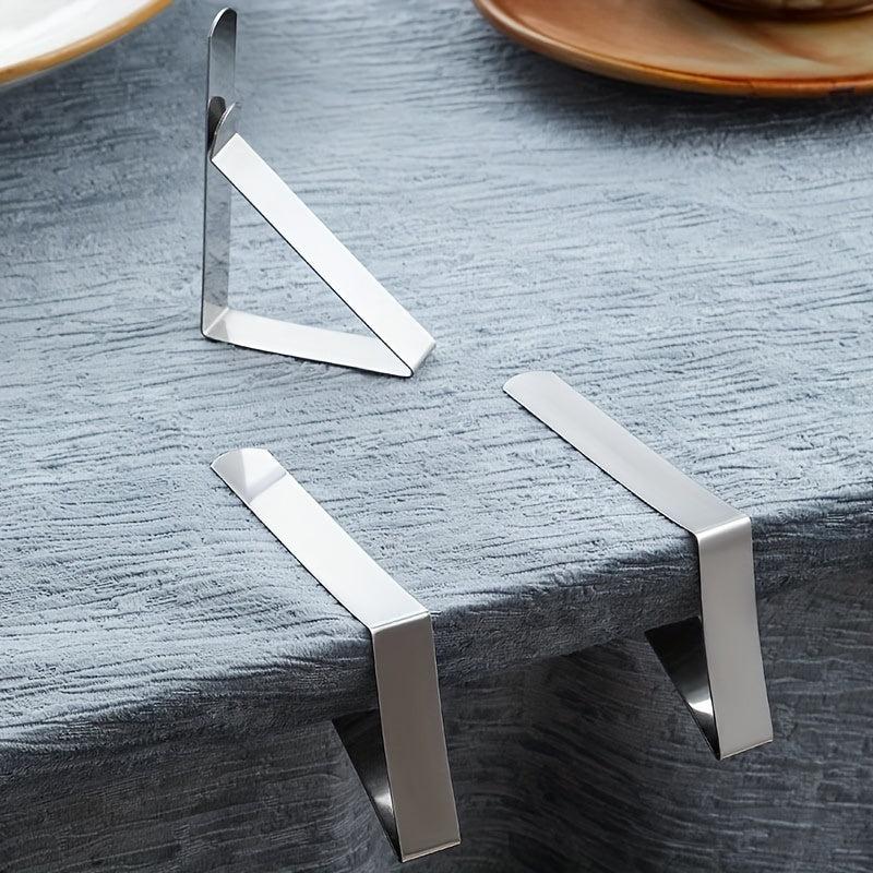 12pcs Tablecloth Clips Stainless Steel Tablecloth Holders for Outdoor Picnics