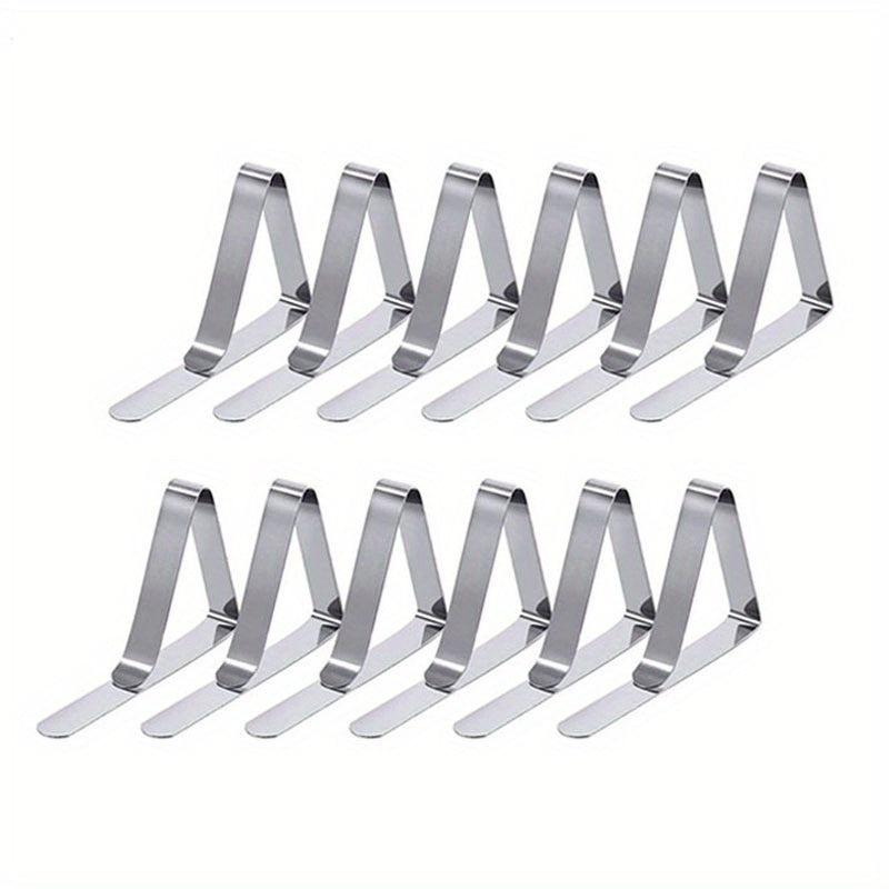 12pcs Tablecloth Clips Stainless Steel Tablecloth Holders for Outdoor Picnics