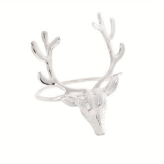 6pcs Deer Napkin Ring Nature Style Christmas Series Napkin Holder