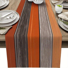 Burlap Linen Rustic Table Runners Vintage Wood Grain Dresser Scarves