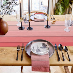 Burlap Linen Rustic Table Runners Vintage Wood Grain Dresser Scarves