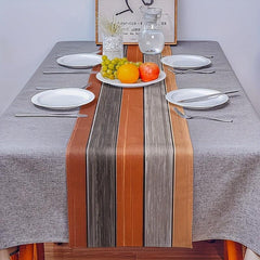 Burlap Linen Rustic Table Runners Vintage Wood Grain Dresser Scarves