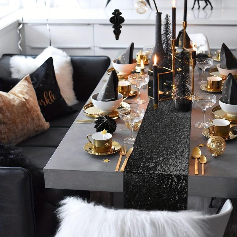 Sequin Table Runner 30x182 cm Sparkle Glitter for Wedding