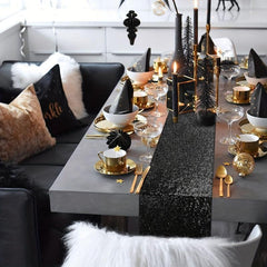 Sequin Table Runner 30x182 cm Sparkle Glitter for Wedding
