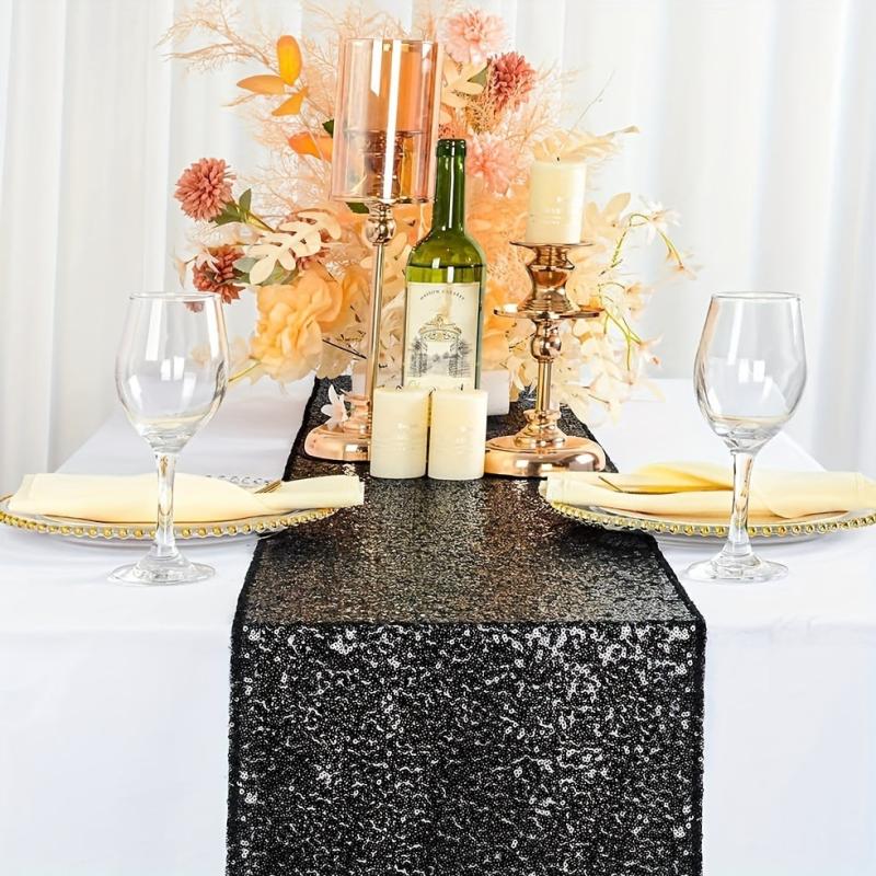 Sequin Table Runner 30x182 cm Sparkle Glitter for Wedding