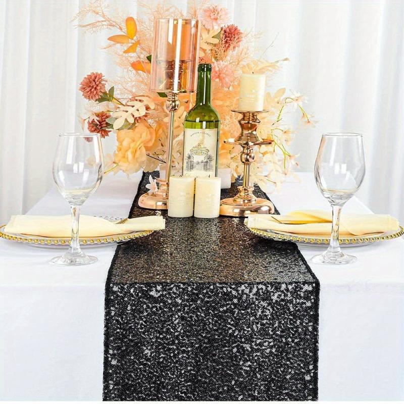 Sequin Table Runner 30x182 cm Sparkle Glitter for Wedding