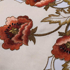 40 Polyurethane Round Tablecloth Oval Embroidery Fabric Tea Table Cloth