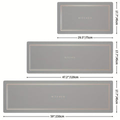 Kitchen Rug And Mat Non-slip Absorbent Floor Mat Easy Clean Dirt Resistance