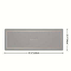 Kitchen Rug And Mat Non-slip Absorbent Floor Mat Easy Clean Dirt Resistance