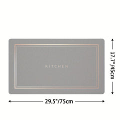 Kitchen Rug And Mat Non-slip Absorbent Floor Mat Easy Clean Dirt Resistance
