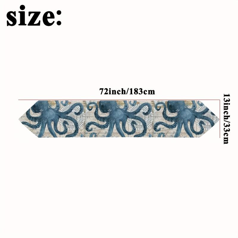 Ocean Style Linen Table Runner Summer Seashore Decor