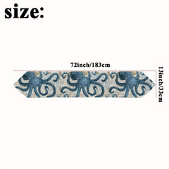 Ocean Style Linen Table Runner Summer Seashore Decor