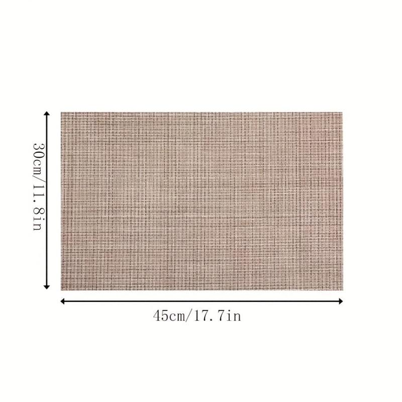 Nordic Style Placemats Set Table Decoration Mat Household Bowl Plate Mat