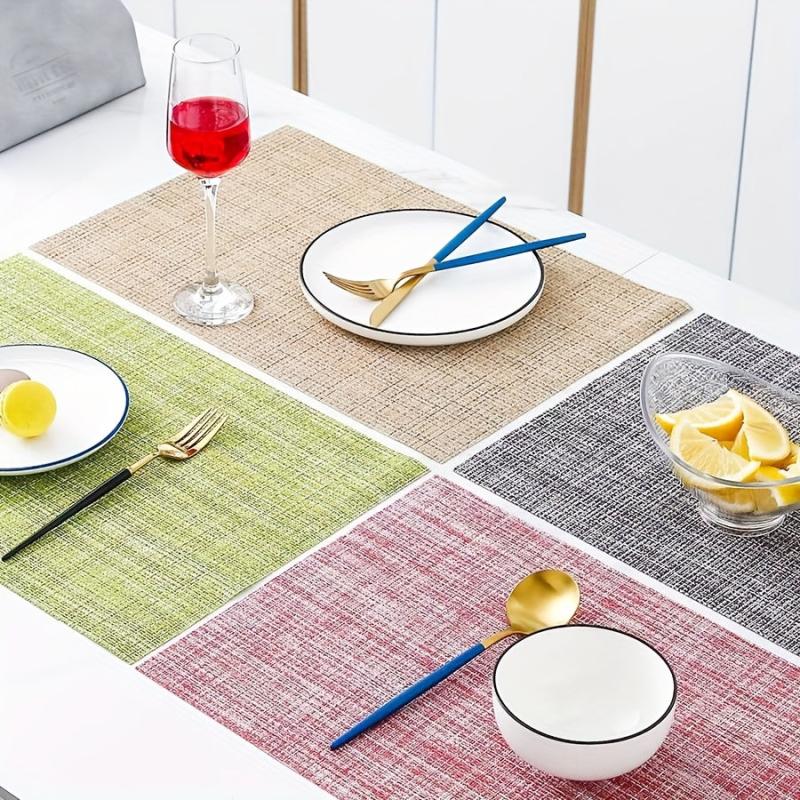 Nordic Style Placemats Set Table Decoration Mat Household Bowl Plate Mat