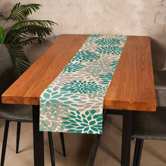 Geometric Print Table Runner Heat Resistant Linen Kitchen Dining