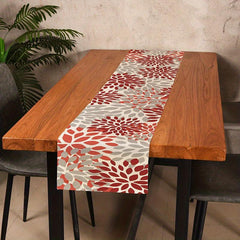 Geometric Print Table Runner Heat Resistant Linen Kitchen Dining