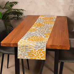 Geometric Print Table Runner Heat Resistant Linen Kitchen Dining