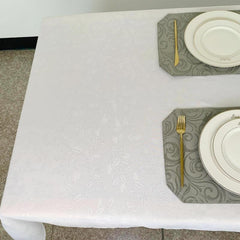 Waterproof Polyester Tablecloth Rectangle Table Cover for Picnic or Party