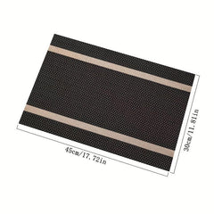 Horizontal Strip Placemats Dining Table Mat Heat Insulation Mat Western Placemat