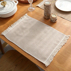 Jute Placemat With Tassel Wedding Party Dinner Table Mat